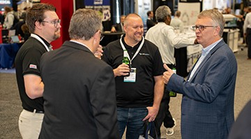 engineers take part in formal and informal networking events across the expo floor